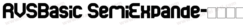 RVSBasic SemiExpande字体转换